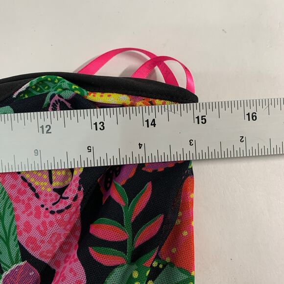 Betsey Johnson L NEW Paulina Tropical Print Halter Maxi Dress In Raven Black - Picture 8 of 11